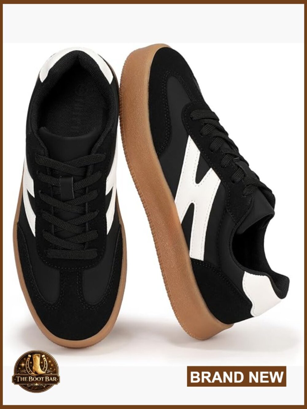 Trendy Lace-Up Platform Sneakers - Lightweight & Non Slip Cute Tennis Shoes
